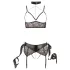 Cottelli Bondage - lingerie set - 5-delig - kant - zwart - M