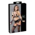 Cottelli Bondage - lingerie set - 5-delig - kant - zwart - L
