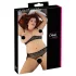 Cottelli Plus Size - bh set met parels - zwart - XL