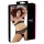 Cottelli Plus Size - bh set met parels - zwart - 2XL