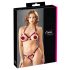 Cottelli - metalen ring open bh set (rood)