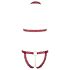 Cottelli - metalen ring open bh set (rood)
