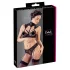 Cottelli - kanten beha-set met kraagje (zwart) - 85B/L