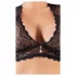 Cottelli Plus Size - lingerie set - kant - strass steentjes - zwart