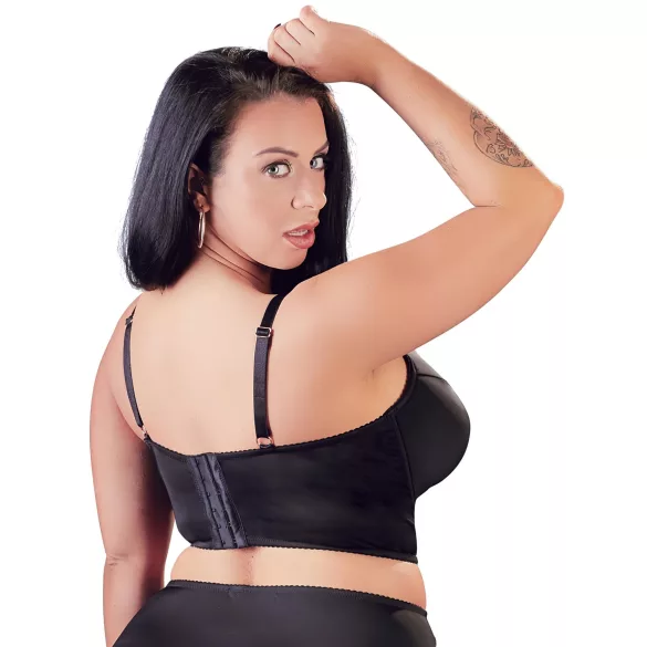 Cottelli Plus Size - kanten bh met bandjes (zwart) - 95F