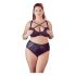 / Cottelli Plus Size - Kruisband BH en slip (zwart) - 85E/L