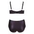 / Cottelli Plus Size - Kruisband BH en slip (zwart) - 85E/L