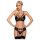 Obsessive 818-SEG-1 - schitterende lingerie set (zwart)