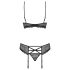 Obsessive 818-SEG-1 - verleidelijke sieradenset lingerie (zwart)
