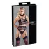 Cottelli Bondage - lingerie set met handboeien - kant - zwart - XL