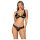 Obsessive Luvae - Bloemen & Strass Bh-set (Zwart)