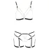 Cottelli - bodyharnas met kettingen - 2-delig - zwart - M