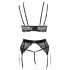 Abierta Fina - kanten lingerieset (zwart)