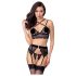 Abierta Fina - lingerie set - kant - zwart - L