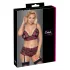 Cottelli Curves - bloemen open bh-set (zwart)
