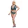 Cottelli Curves - korset kanten lingerieset (blauw)