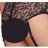 Cottelli Bondage Plus Size - kant-en-bh set (zwart)
