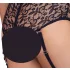 Cottelli Bondage Plus Size - kanten beha set (zwart) - 4XL