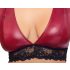 /Cottelli Bondage Plus Size - kanten beha set (rood)