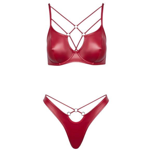 Cottelli Party - glanzend bh-set (rood)