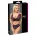 Cottelli Plus Size - doorzichtig patroon BH set (paars) - 2XL