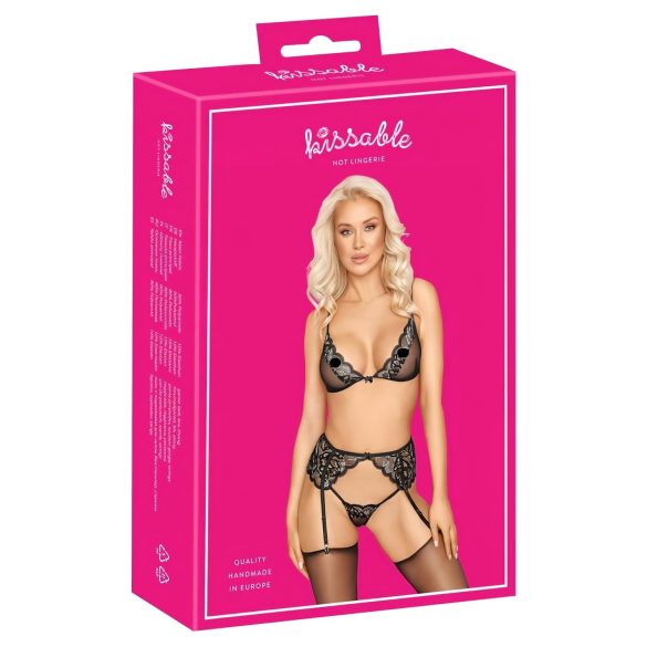 Kissable - Lingerieset (zwart)