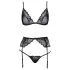 Kissable - verleidelijk lingerie set (zwart)