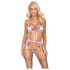 Kissable - Roze geborduurd lingeriesetje (roze)