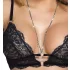 Abierta Fina - open kanten bh-set (zwart) - L