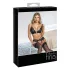 Abierta Fina - open kanten bh-set (zwart) - XL