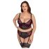 Cottelli Plus Size - beha-set (rood) - 90C/XL