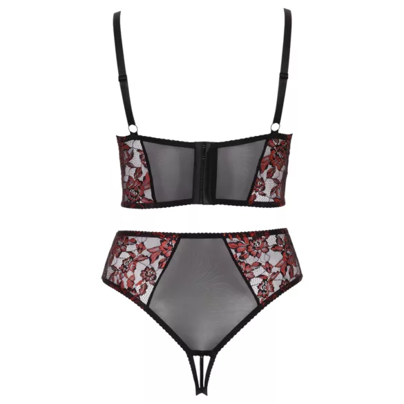Cottelli Plus Size - bh set - rood - grote maten - 90C/XL