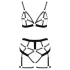 Cottelli - tweedelige bodyharnas set - zwart