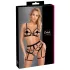 Cottelli - tweedelige bodyharnas set - zwart - XL