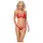 Obsessive - bh setje - bandjes kant rood