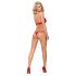 Obsessive 838-SET-3 - rode kanten bh-set met bandjes - L/XL