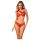 Obsessive Atenica - Kruisband Lingerieset (Rood) - M/L
