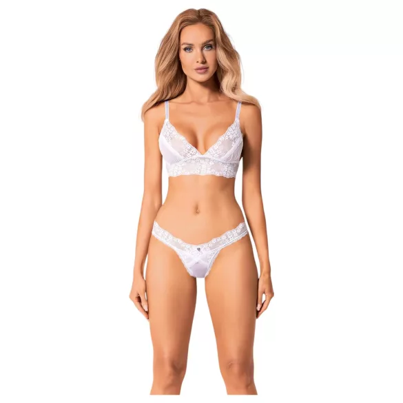 Obsessive - bh set - kanten lingerie - wit - M/L