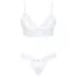 Obsessive - bh set - kanten lingerie - wit - M/L
