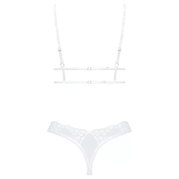 Obsessive - bh set - kanten lingerie - wit - M/L