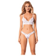 Obsessive - bh set - kanten lingerie - wit