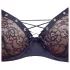 Cottelli Party - bh set met vetersluiting - zwart