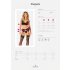 Obsessive Chemeris - Bh-set met jarretels (zwart) - M/L