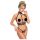 Abierta Fina - Open Lingerieset met Ketting (Zwart) - L