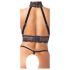 Abierta Fina - Open Lingerieset met Ketting (Zwart) - L