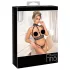 Abierta Fina - open lingerie set met kettingen - zwart - L