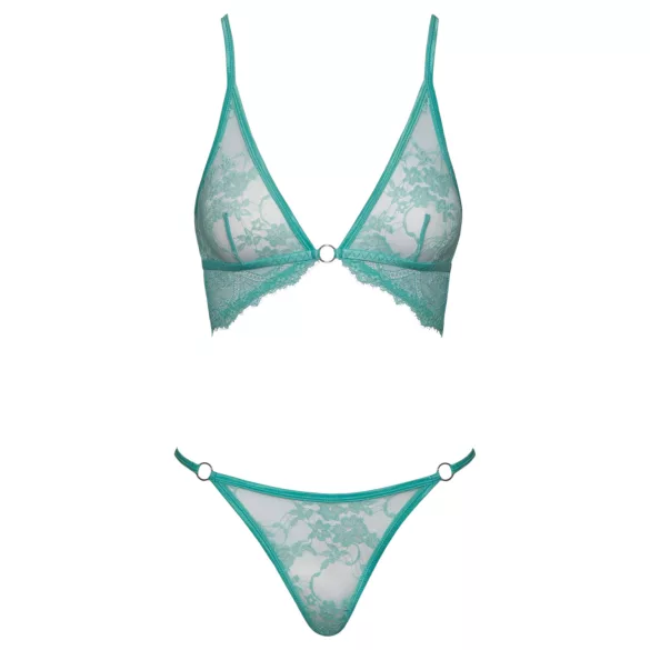 Cottelli - lingerie set - kanten details - groen