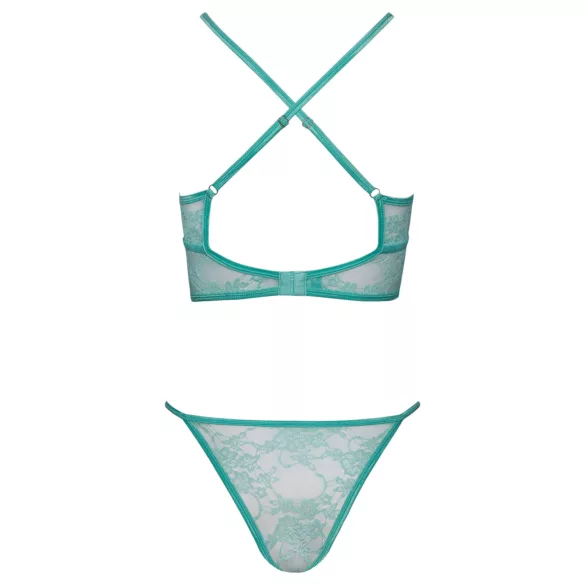 Cottelli - lingerie set - kanten details - groen