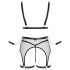 Cottelli Bondage - Transparant Netset met Kettingen (Zwart) - L