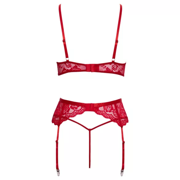 Cottelli - kerst bh set - kant - rood